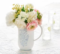 Faux White Hydrangea Composed Arrangement