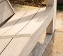 Indio Eucalyptus Modern Double Outdoor Adirondack (55&quot;)