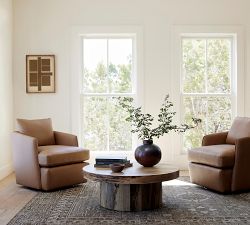Artemis Leather Swivel Chair