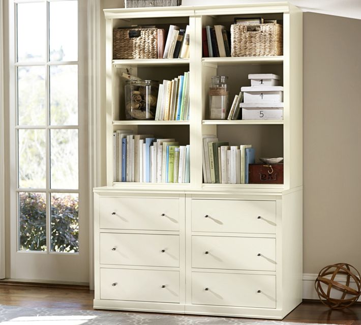 Pottery barn logan bookcase discount