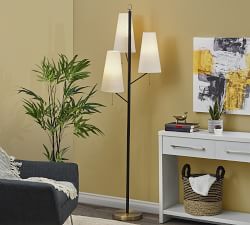 Rachel Metal Triple-Head Floor Lamp (71&quot;)