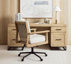 Cody Upholstered Swivel Desk Chair