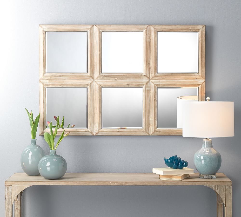 Mikayla Wood Paneled Mirror