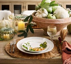 Rustic Pumpkin Salad Plates - Set of 4