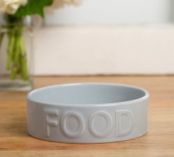 Classic Water &amp; Food Bowl, Set of 2 - Gray