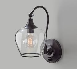 Lucia Hand-Blown Recycled Glass Sconce (8'')