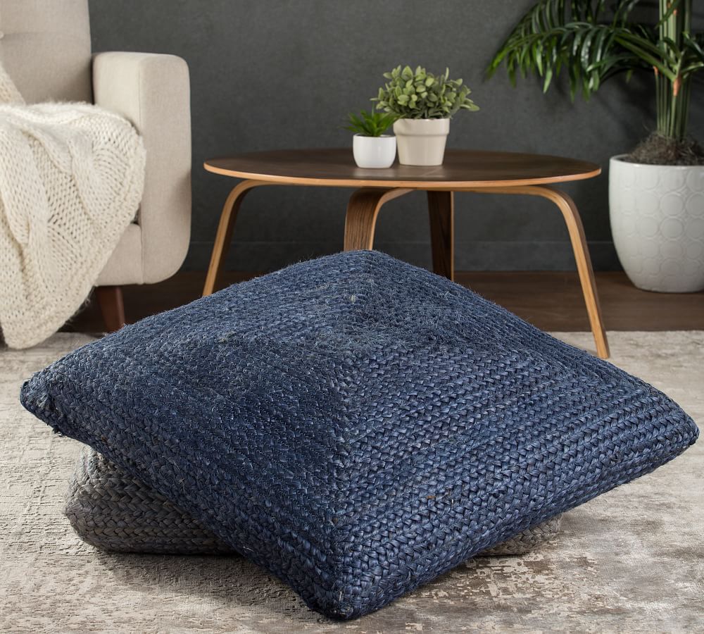 Hand Braided Jute Floor Cushion