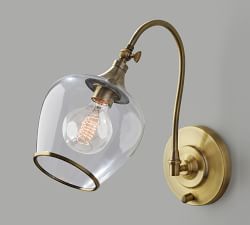 Lucia Hand-Blown Recycled Glass Sconce (8'')