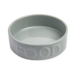 Classic Water &amp; Food Bowl, Set of 2 - Gray