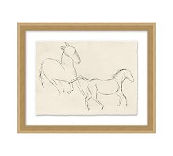 Horse Artist Sketch Print Wall Art