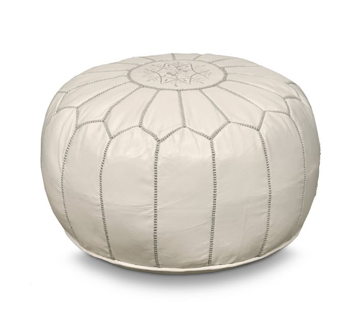 Pottery barn moroccan pouf discount