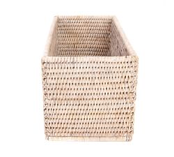 Tava Handwoven Rattan Rectangular Everything Basket