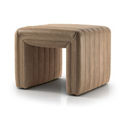 Atticus Leather Ottoman
