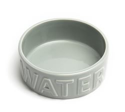 Classic Water &amp; Food Bowl, Set of 2 - Gray