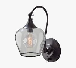 Lucia Hand-Blown Recycled Glass Sconce (8'')