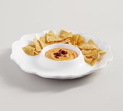 Monique Lhuillier Juliana Scalloped Chip &amp; Dip Server