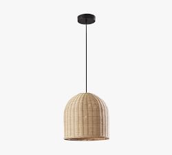 Silvia Handwoven Rattan Pendant (12&quot;)