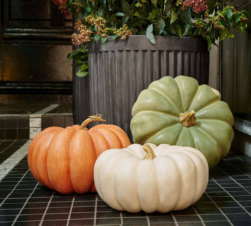 Faux Pumpkins &amp; Gourds