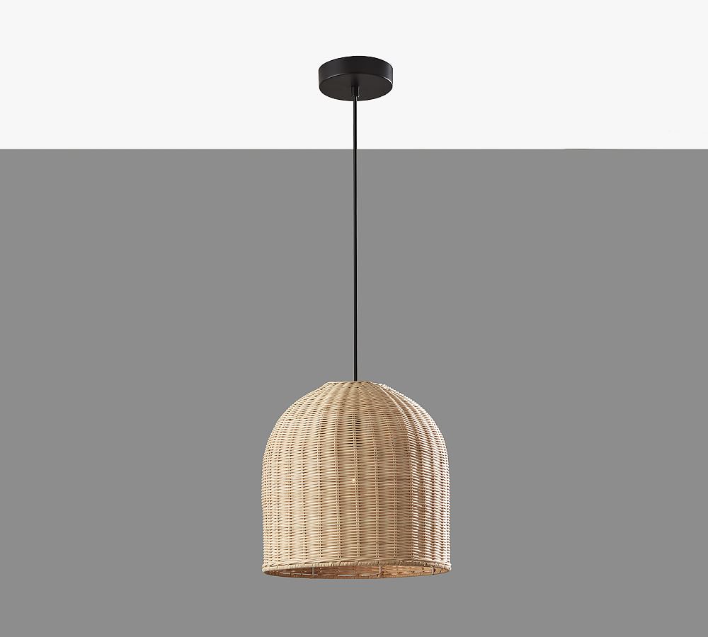 Silvia Handwoven Rattan Pendant (12&quot;)