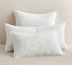 Monique Lhuillier Lily of the Valley Embroidered Cotton Sham