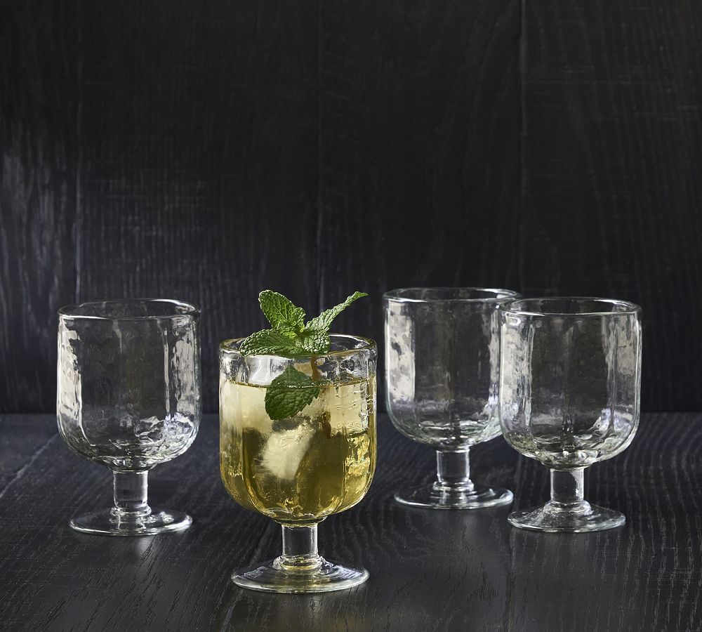 Hammered Caf&#233; Short Goblets