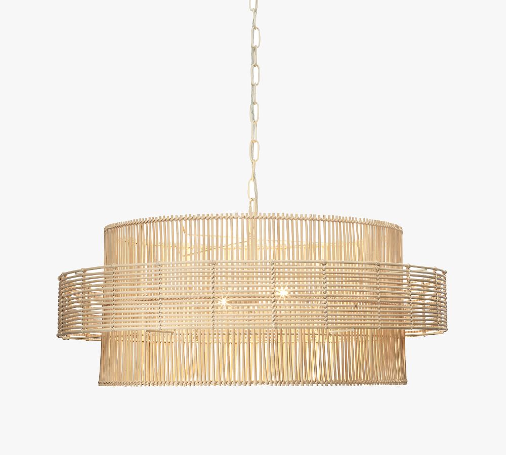 Ambledon Rattan Round Pendant (30&quot;)