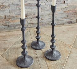 Fia Metal Candlesticks - Set of 3