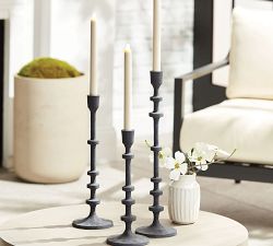 Fia Metal Candlesticks - Set of 3