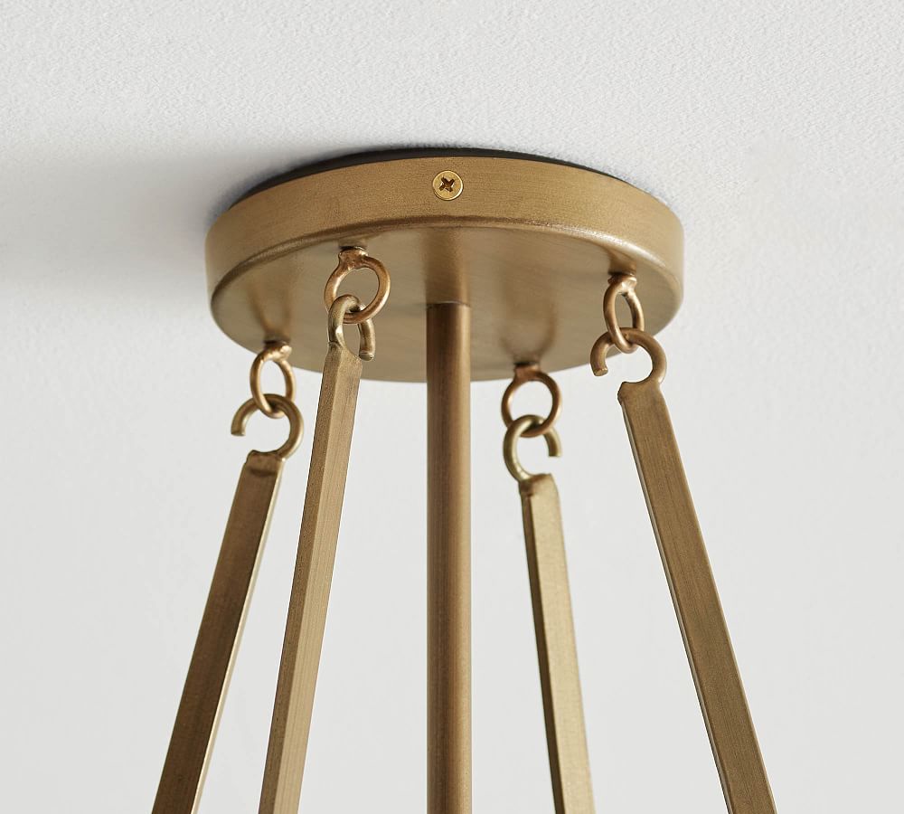 Penni 24" Recycled Glass Chandelier - Modern Lighting