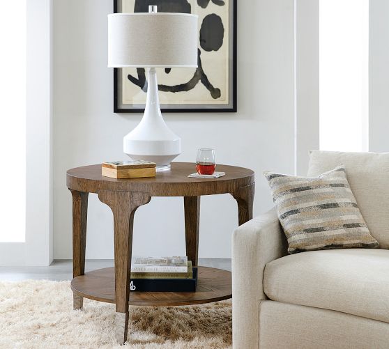36 Inch Round Accent Tables Farmhouse Round Coffee Table, 36