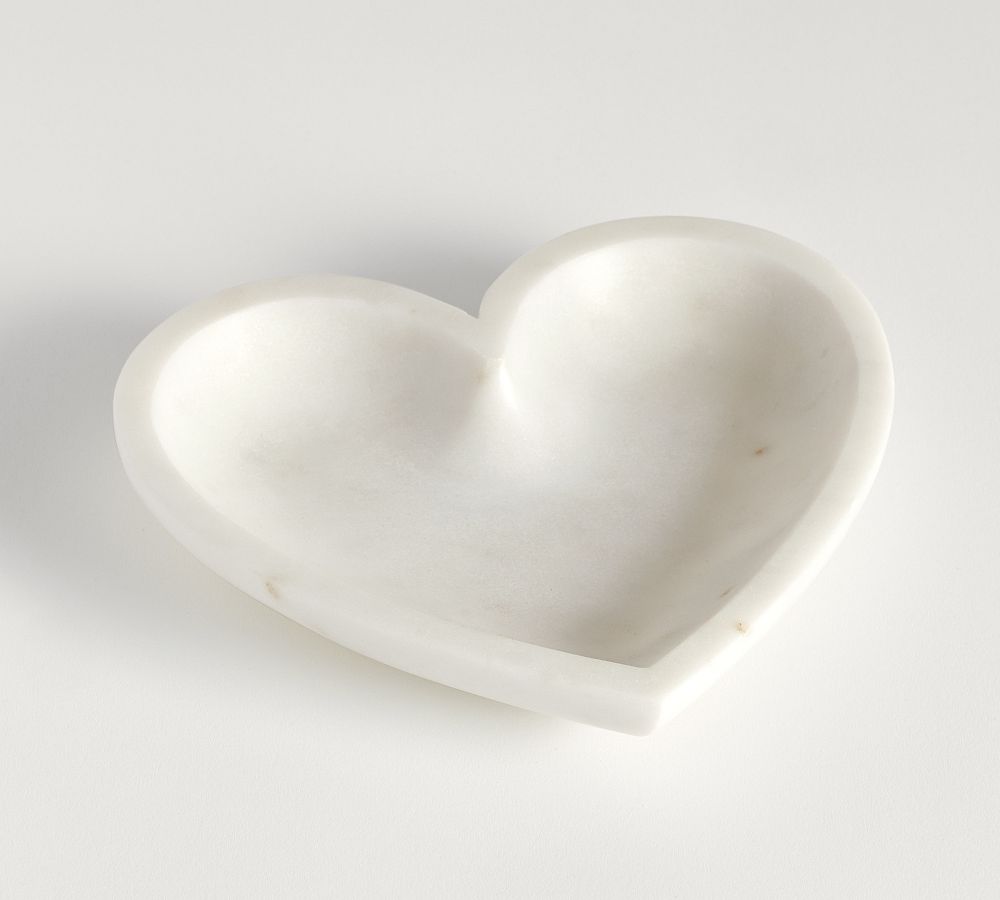 Handcrafted Marble Heart Trays