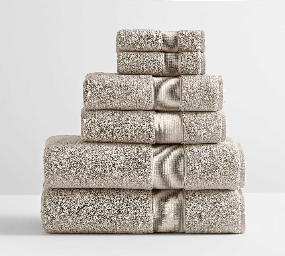 Classic Organic Towel Bundle - Set of 6 - Taupe