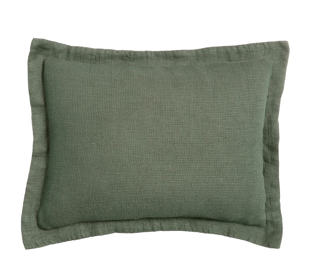 European Flax Linen Waffle Sham