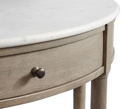 Alexandra Demilune Marble Console Table (48&quot;)