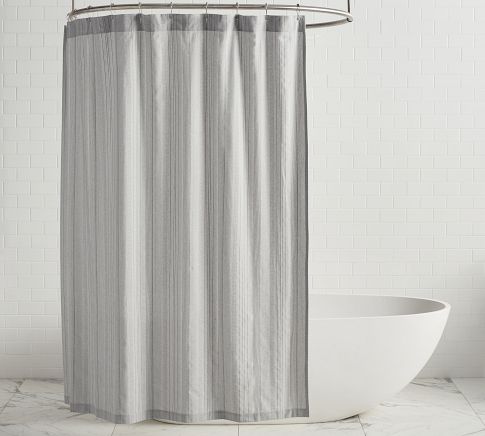 Pottery Barn store Antique Stripe Shower Curtain