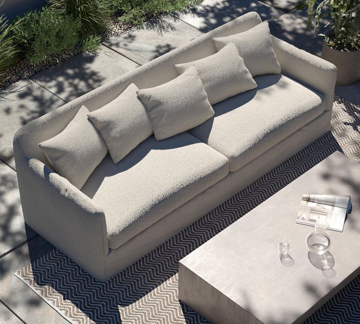 Pottery barn outdoor loveseat sales