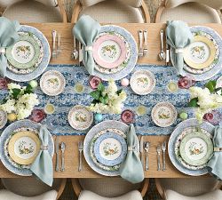 Botanical Stoneware Charger Plates