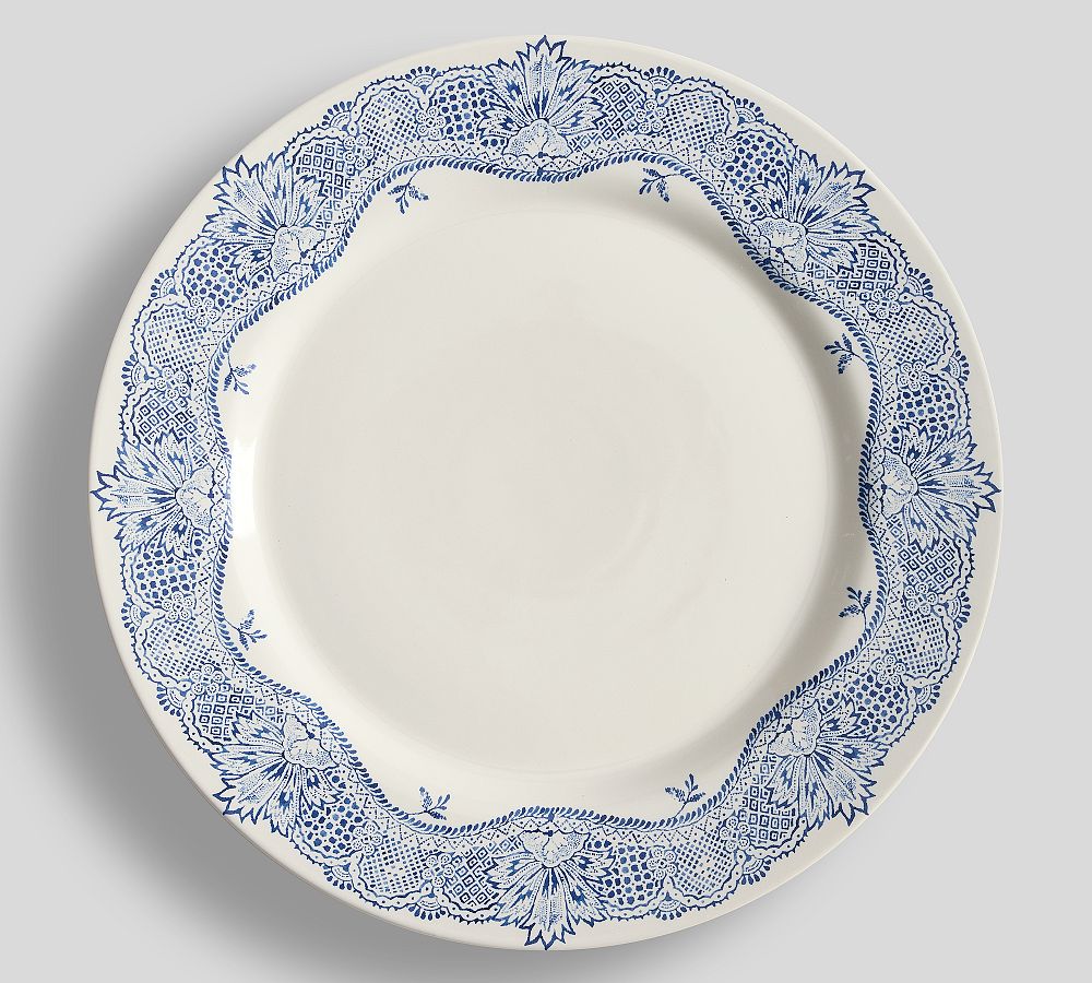 Botanical Stoneware Charger Plates