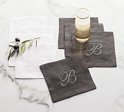 Mason Oversized Linen Coasters - Set of 4