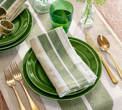 Green Swirl Glassware Collection