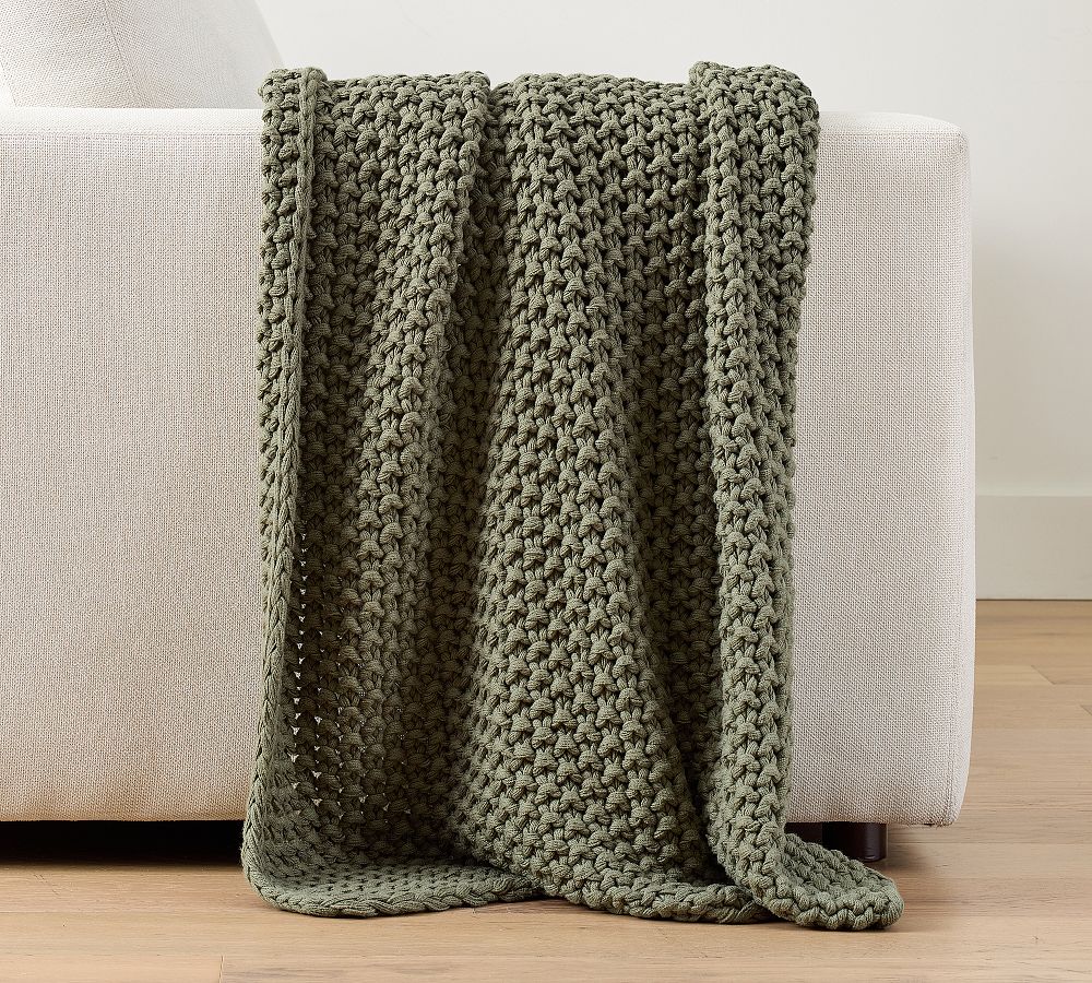 Bayside Seed Stitch Throw Blanket