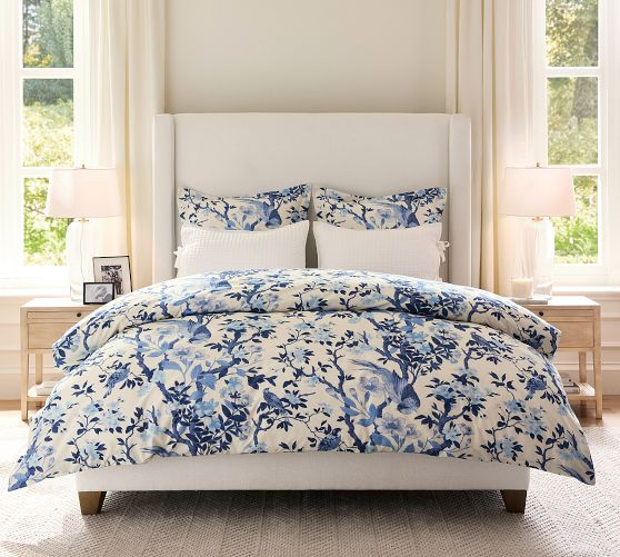 Pottery Barn Monique Lhuillier outlet lilly of the valley king / cali king duvet