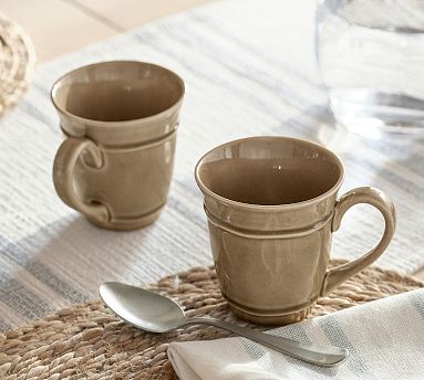 Cambria Handcrafted Stoneware Mugs-SET OF 4