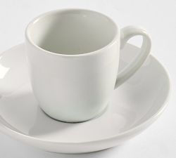Caterer's Box Porcelain Espresso Cups and Saucers - Set of 6