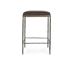 Mill Leather Counter Stool