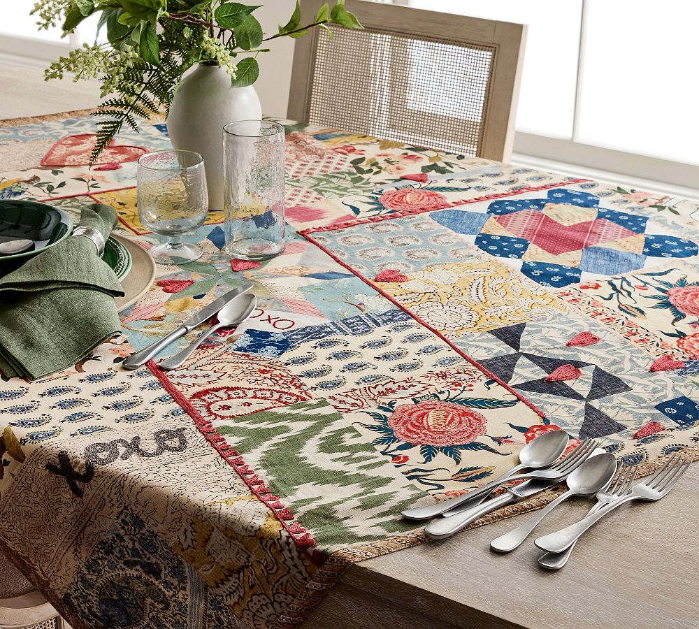 Elise Love Embroidered Table Throw