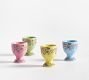 Botanical Bunny Stoneware Egg Cups - Mixed Set of 4