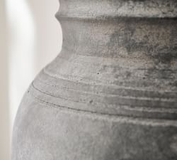 Artisan Handcrafted Ceramic Vase - Gray