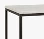 Delaney Rectangular Marble End Table (28&quot;)