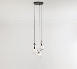 Drayton 3-Light Recycled Glass Pendant (15&quot;)